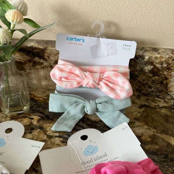 Carters and Cloud Island Baby Girl Headband Bows - Picture 4 of 6